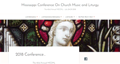 Desktop Screenshot of mississippiconference.org